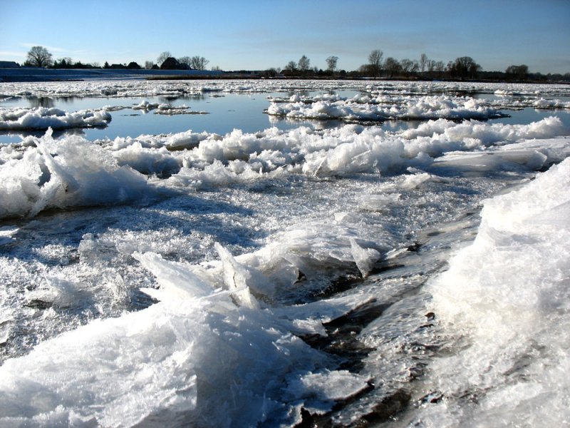 Treibeis auf der Elbe; 06.01.2009
